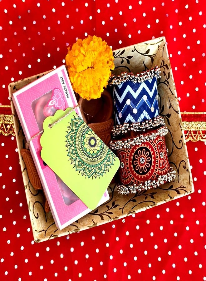 weRevel Mandala Gift Tags – 4 Unique Colorful Designs - 20 Tags, 350 GSM, Gloss Finish, 10 cm x 6 cm, with String - Image 3